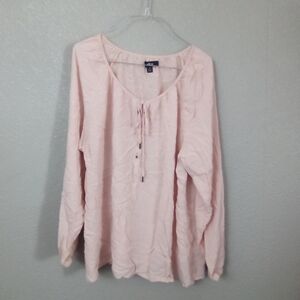 Ellos Pink Relaxed Buttoned Blouse ( Bag N )